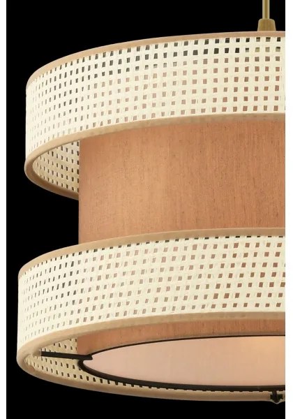 Zsinóros csillár HALO 1xE27/60W/230V barna/krémszínű