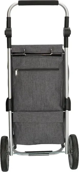 Szürke állítható bevásárlókocsi kerekeken „Hercules”