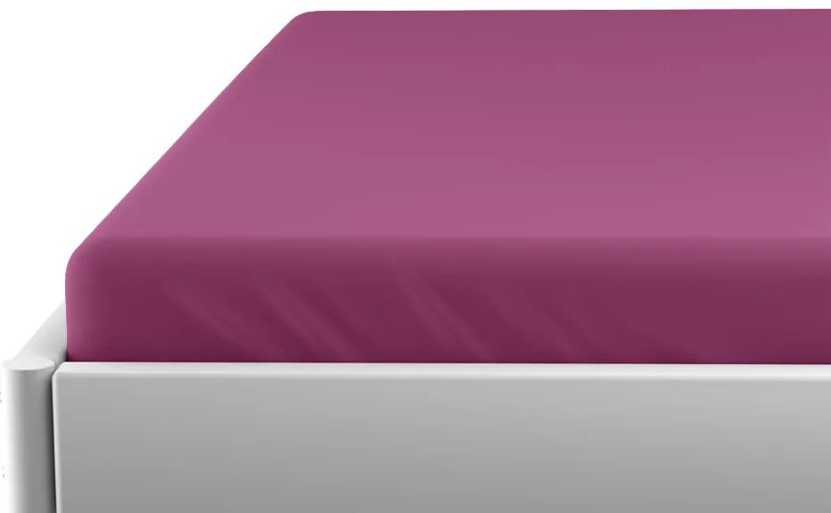 Jersey lepedő kiságyba EXCLUSIVE 70x140 cm bordó