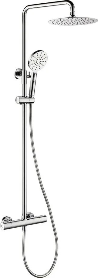 DRAGOR termosztátos zuhanyszett, fényes króm