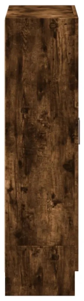 füstös tölgy színű szerelt fa könyvszekrény 82,5x30,5x115 cm