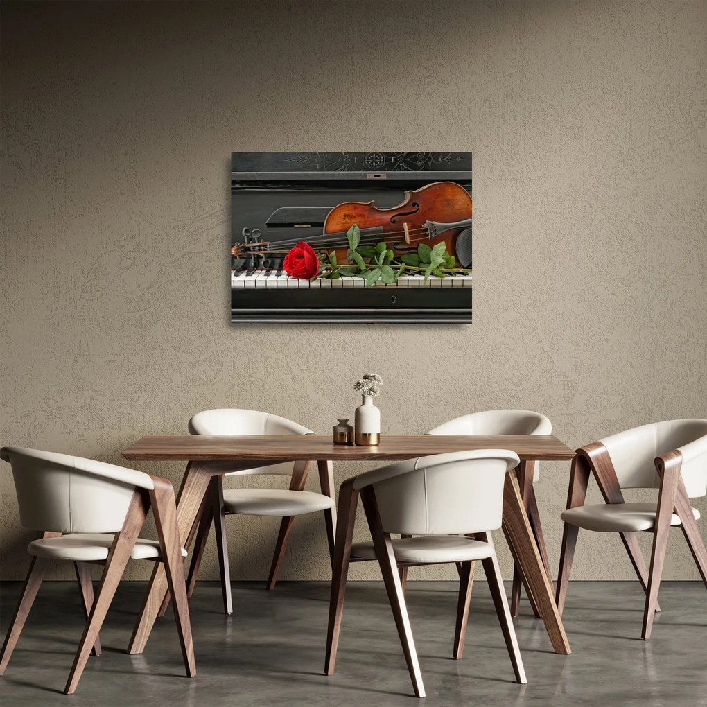 Kép - A zenész emléke (üvegen) (70x50 cm)