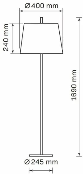Állólámpa ELENA 1xE27/20W/230V fehér