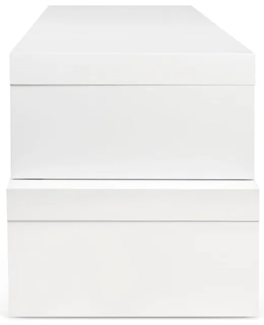 Cliff Walnut fehér variálható asztal - TemaHome