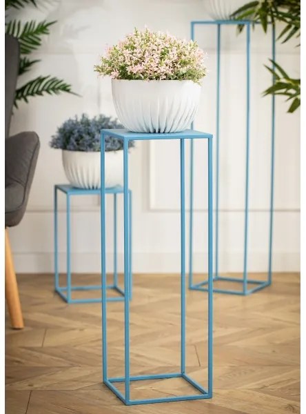 Virágállvány 70x24 cm kék