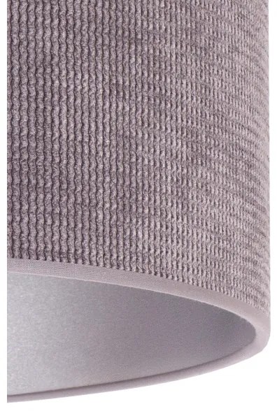 Duolla - Asztali lámpa LYON 1xE27/15W/230V átm. 30 cm szürke