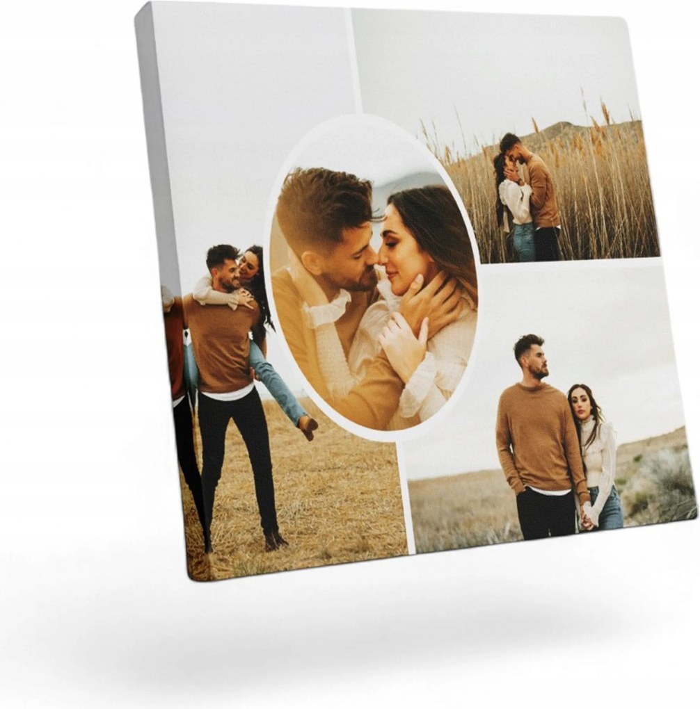 Fotó-vászonkép Az Ön fotója 50x50 Kollázs Varázsló Minta 4 Kép