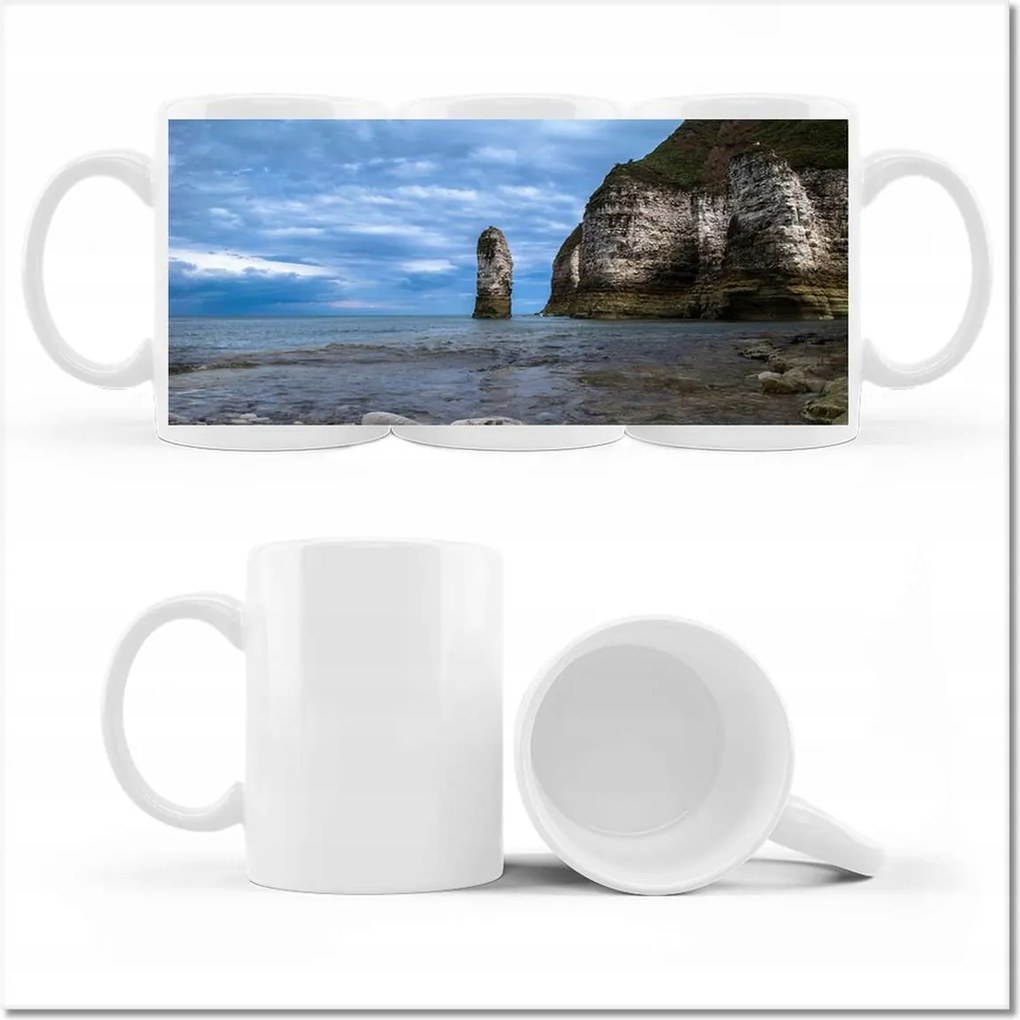 Nyomott mintás bögre Sziklás sziget