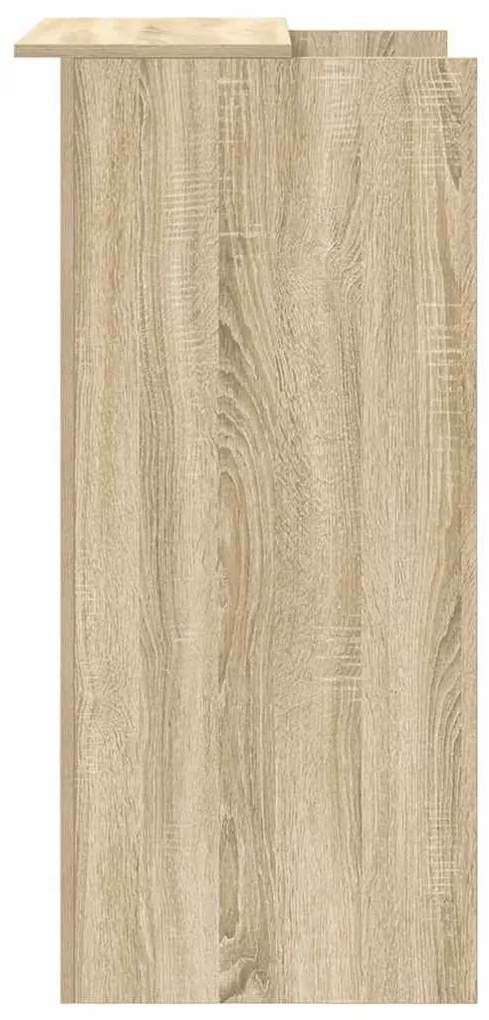 recepciós pult sonoma tölgy 55x50x103,5 cm szerelt fa