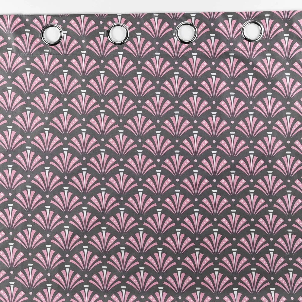 Rózsaszín-szürke mikroszálas sötétítő függöny 135x260 cm Surya – douceur d'intérieur