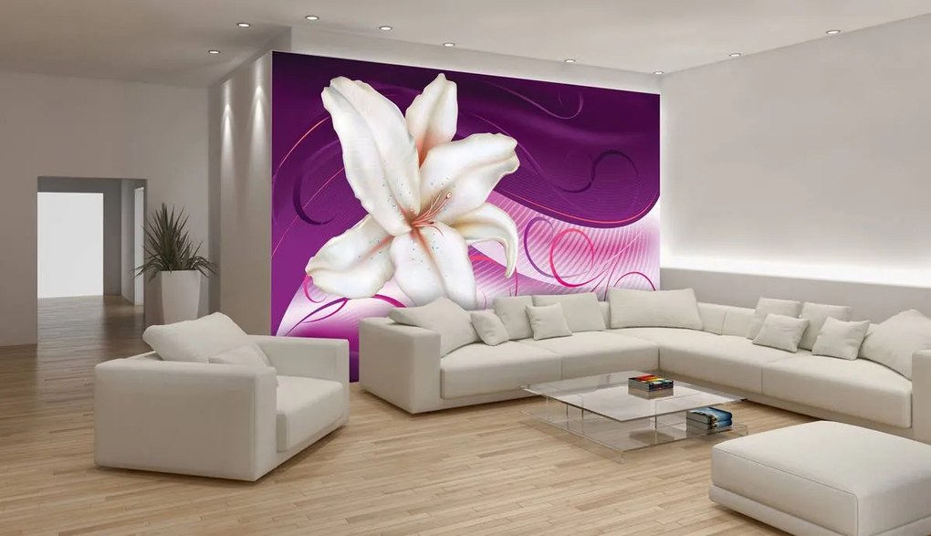 Fotótapéta - Virágos művészet - absztrakt (152,5x104 cm)