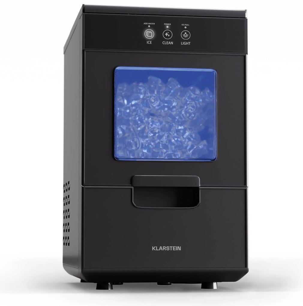 Klarstein Ice Galet, darabos jég készítő, 20 kg/24 ó, Auto-Clean, 2,2 literes víztartály