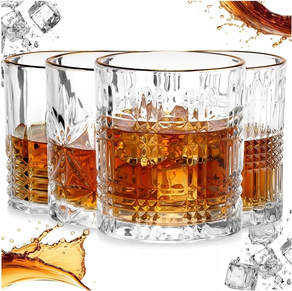 4x Whisky pohár ital szett ajándék pohár szett