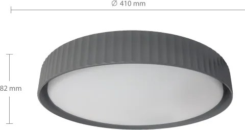 Brilagi - LED dimmelhető mennyezeti lámpa LUCIA LED/48W/230V Ø 41 cm szürke+távirányító