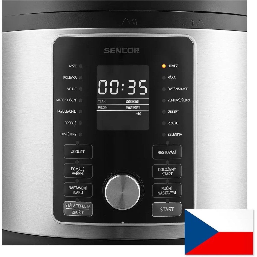 Sencor SPR 6600SS-CZE2 elektromos nyomásosfőzőedény