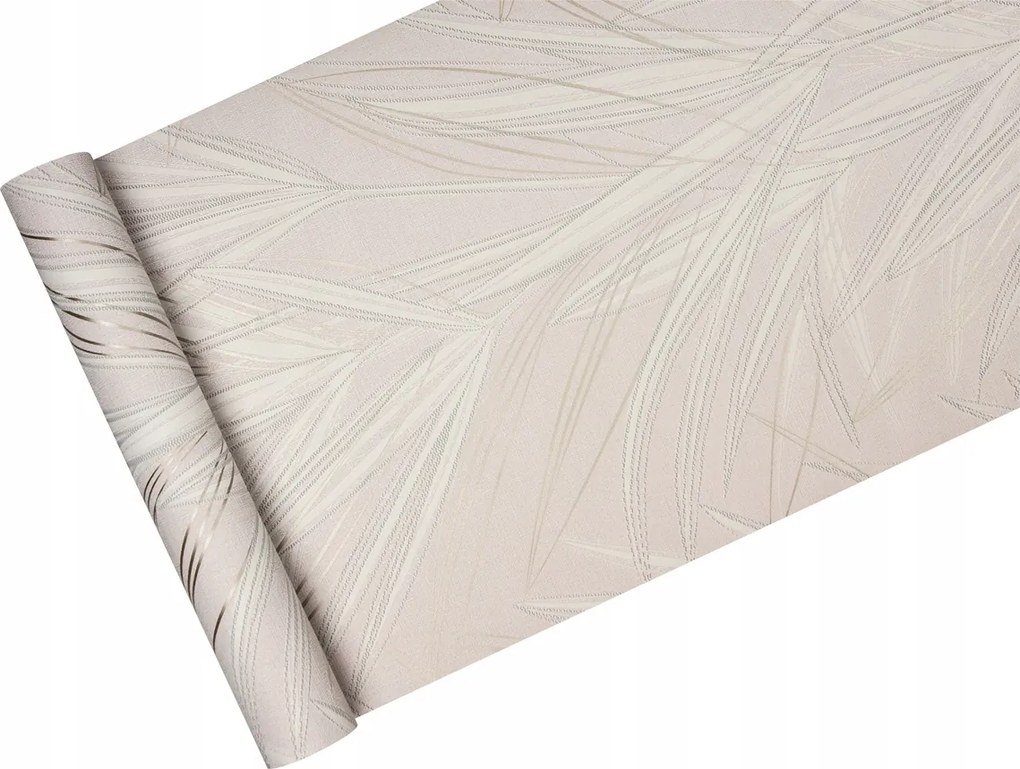 Rózsaszín fali tapéta fűlevéllel