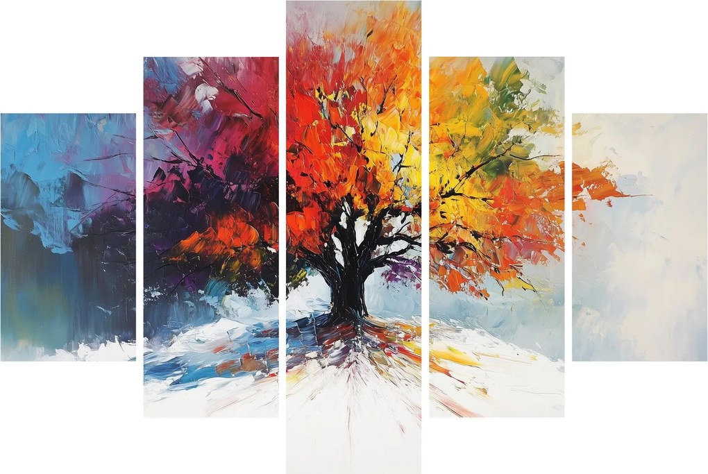 Kép - Színes fa (150x105 cm)