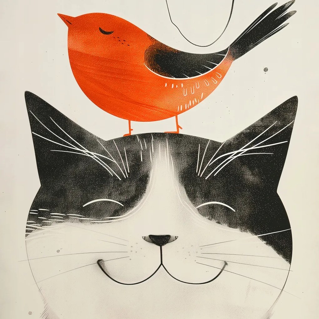 Poszter 70x70cm Pufók barát