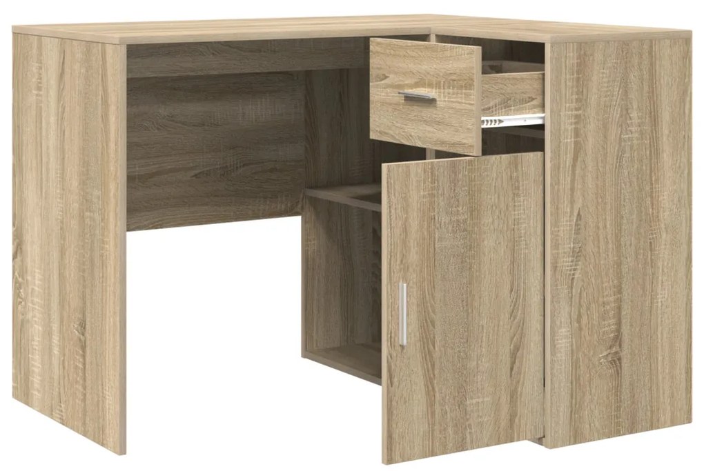 Sarokíróasztal fiókkal Sonoma tölgy 102 x 50 x 75 cm Faanyag