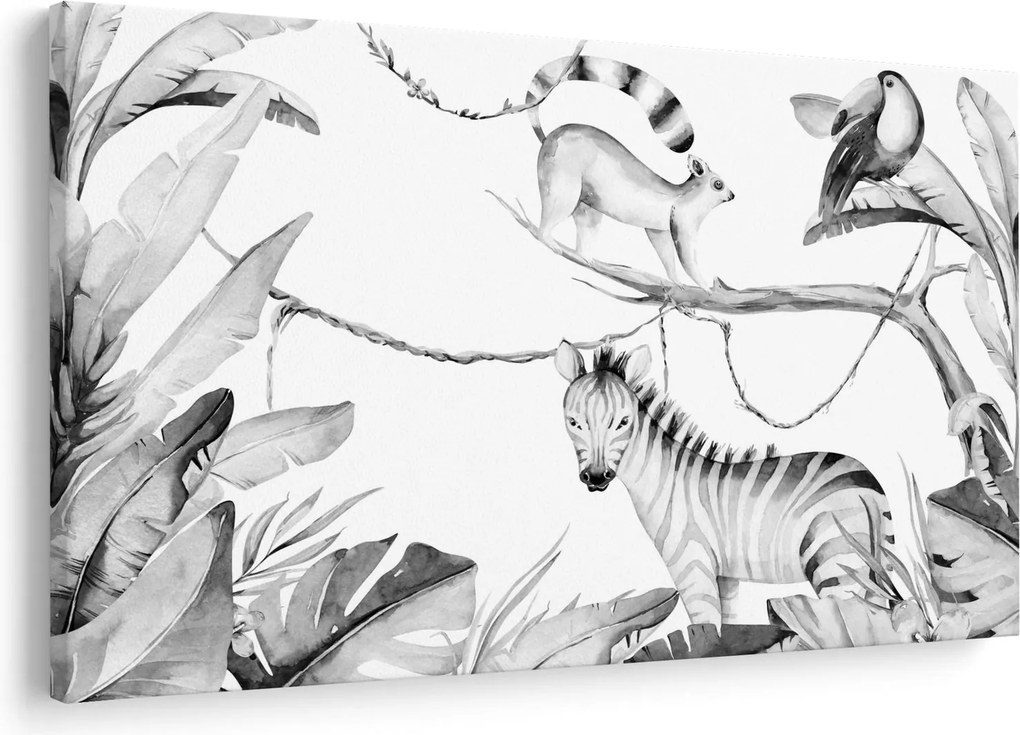 Kép - Akvarell dzsungel (90x60 cm)