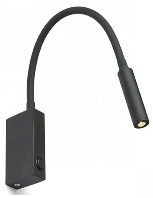 RED - Design Rendl - R12945 - EKE LED/3W/230V flexibilis fekete lámpa