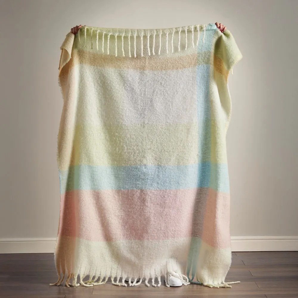Takaró 130x170 cm Faux Mohair Check – Catherine Lansfield