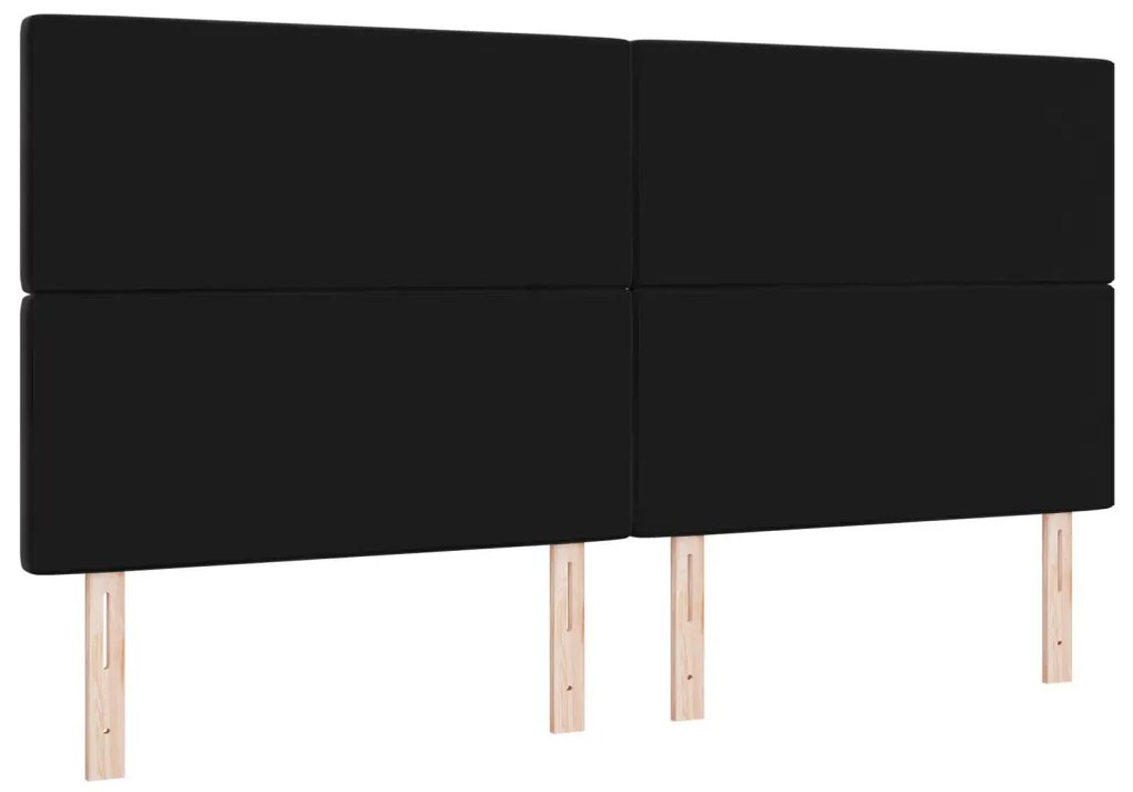 fejtámla kristály gombos, tűzött fekete, 200 cm bársonyos