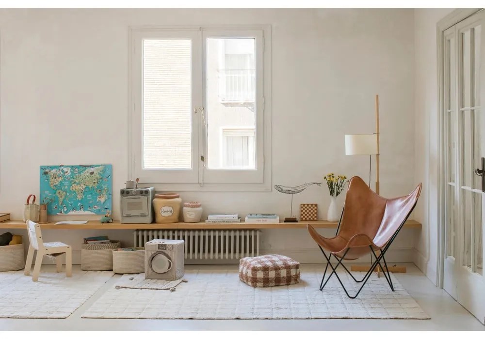 Barna gyerek puff Vichy Toffee – Lorena Canals