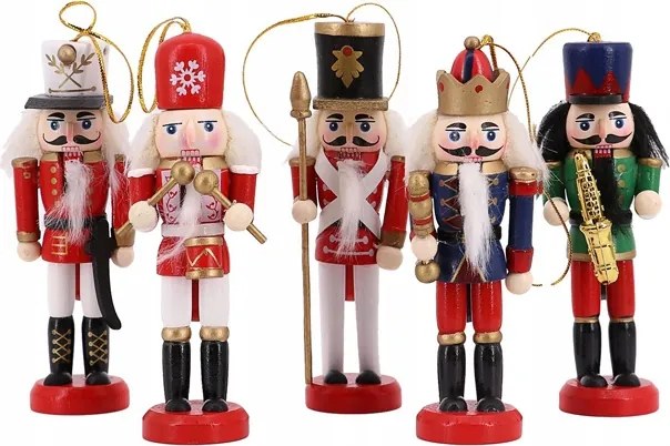 Diótörő Karácsonyfa Szett katona medál 12 cm +1 Ajándék