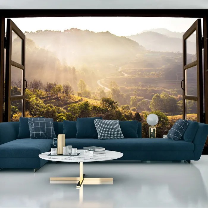 Kilátás az ablakból fotótapéta - VEXL - 208x146cm