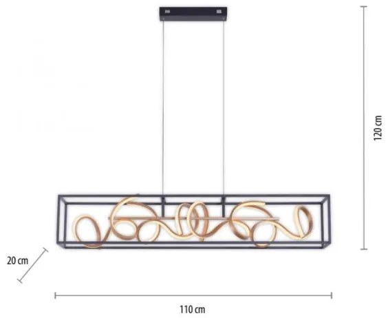 Paul Neuhaus 2416-18 - LED Szabályozható csillár zsinóron SELINA 4xLED/10,2W/230V