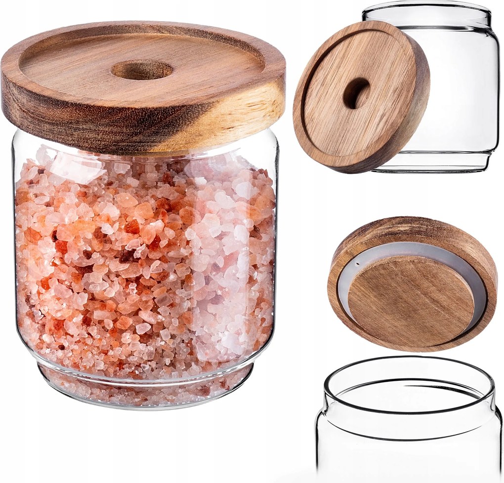 Üveg Ételtároló Fűszer Ömlesztett Gyógynövények Fedővel Befőttesüveg 450ml