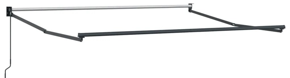 Kézi Behúzható Napellenző Világosszürke 350x250 cm