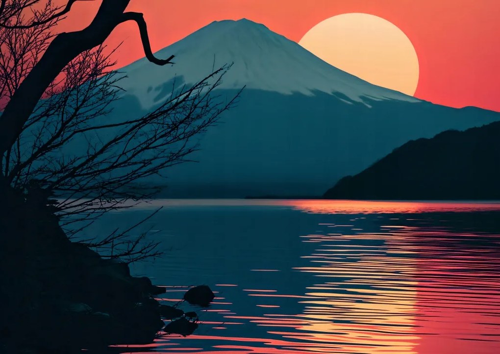 Poszter 42x29,7cm Hegy este