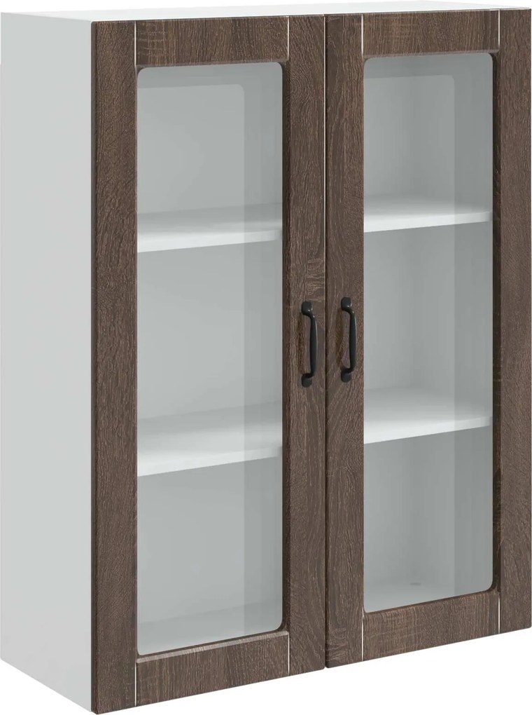 vidaXL Konyhaszekrény Kalmar Barna Tölgy 80 x 31 x 100 cm Faanyag