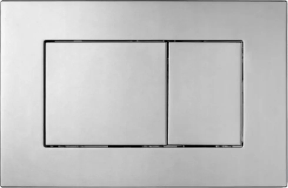 Króm Szatén Öblítőgomb Slim WC-tartályhoz Hydroland