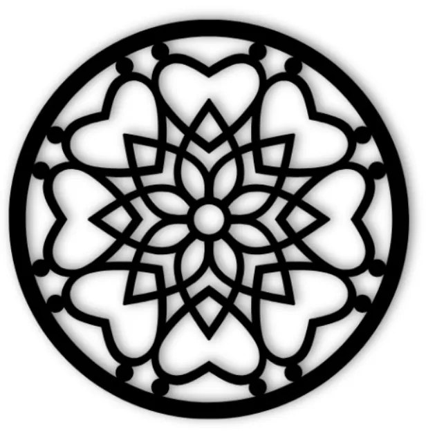 Szeretet Mandala Fali Dekoráció
