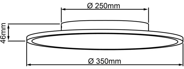 Brilliant - LED Mennyezeti lámpa BUFFI LED/24W/230V átm. 35 cm 4000K