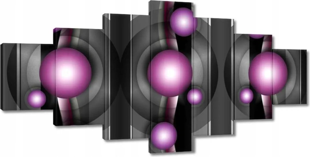 Festmények 210x100 Lila absztrakt