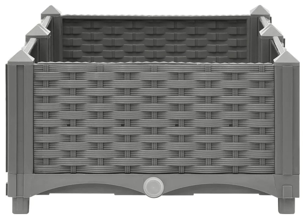 vidaXL polipropilén magaságyás 80 x 40 x 23 cm