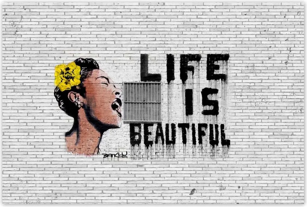 Poszterek 120x80 Banksy Life is beautiful