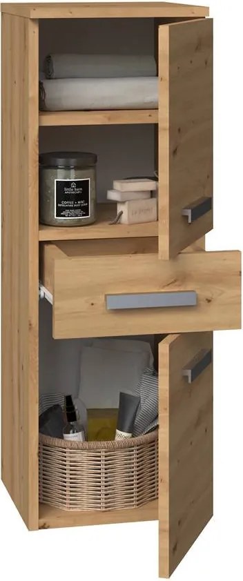 Nel V DDS fürdőszoba szekrény, tölgy