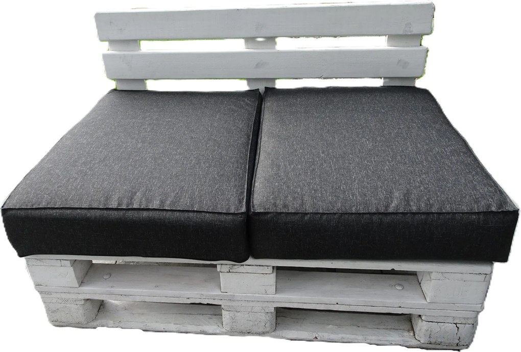 Ülőpárna Egy Euro-raklapra kpl. 2 db 80 x 60 Fekete