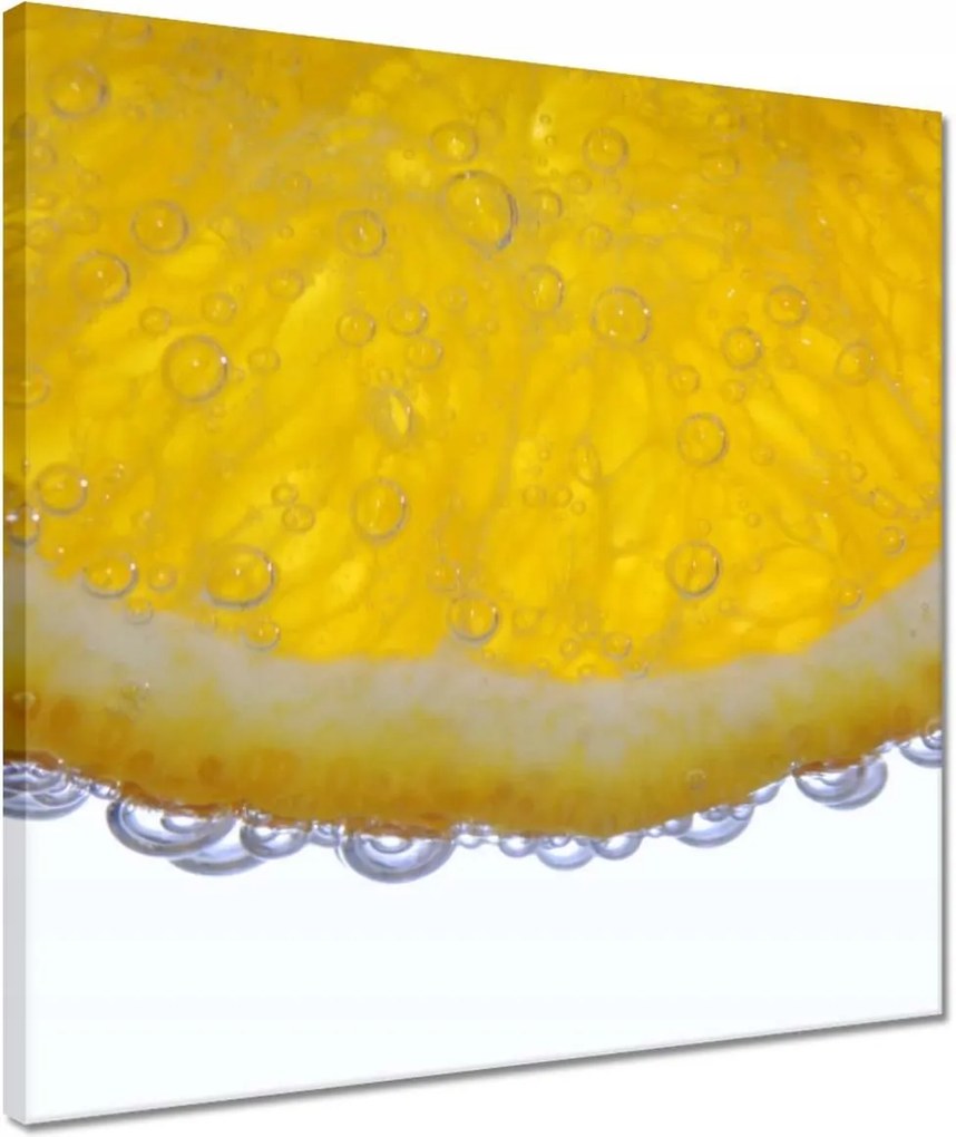 Vászonkép 40x40 Citrom a vízben