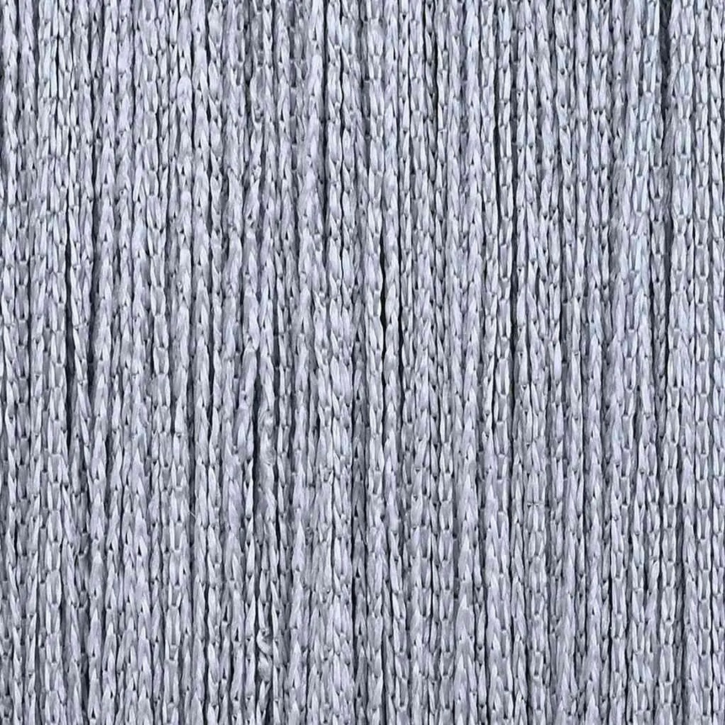 2 db világosszürke zsinórfüggöny 100 x 250 cm
