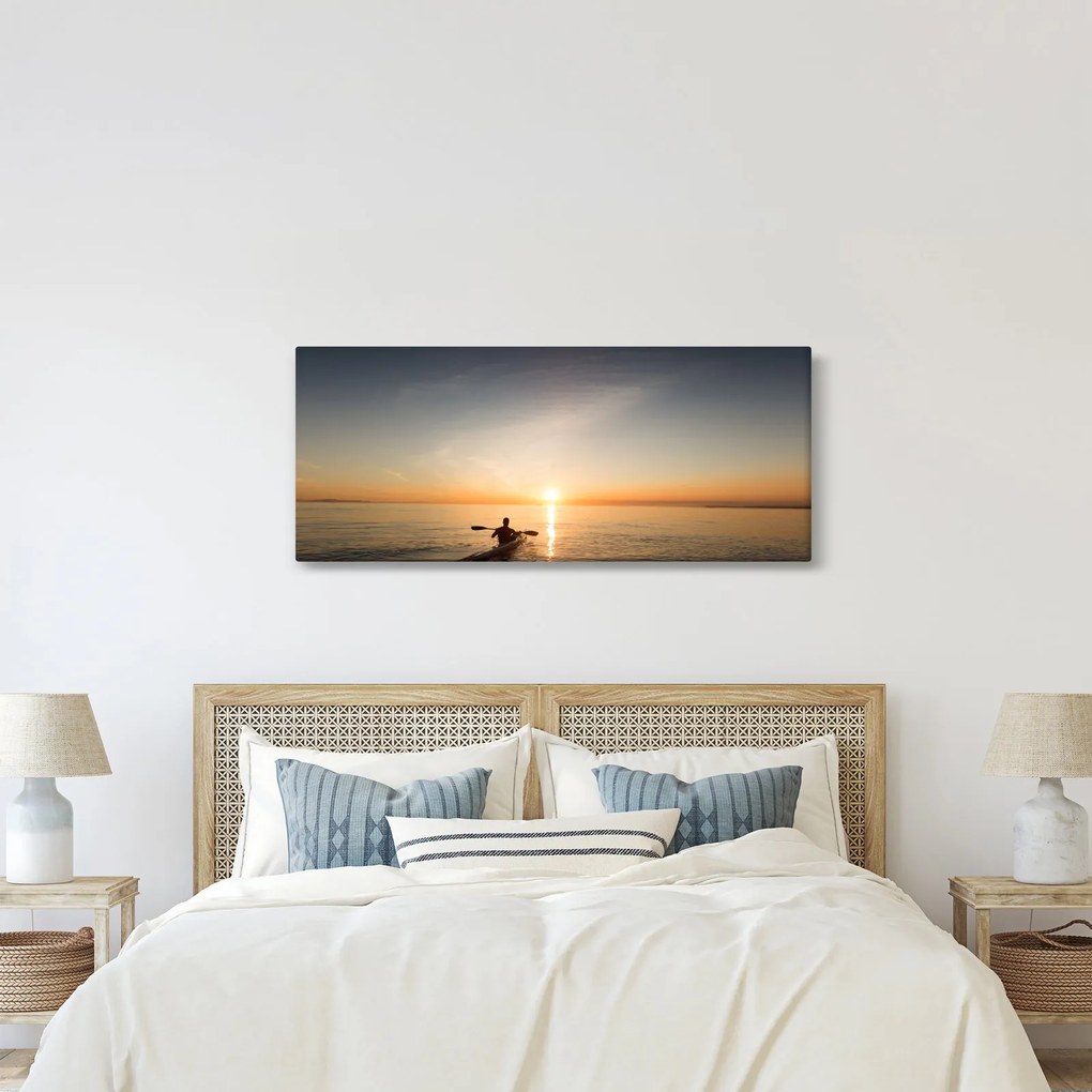 Kép - kajak a tengeren (120x50 cm)