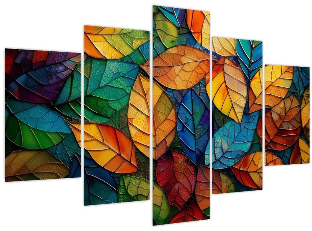 Kép - Levélmozaik (150x105 cm)