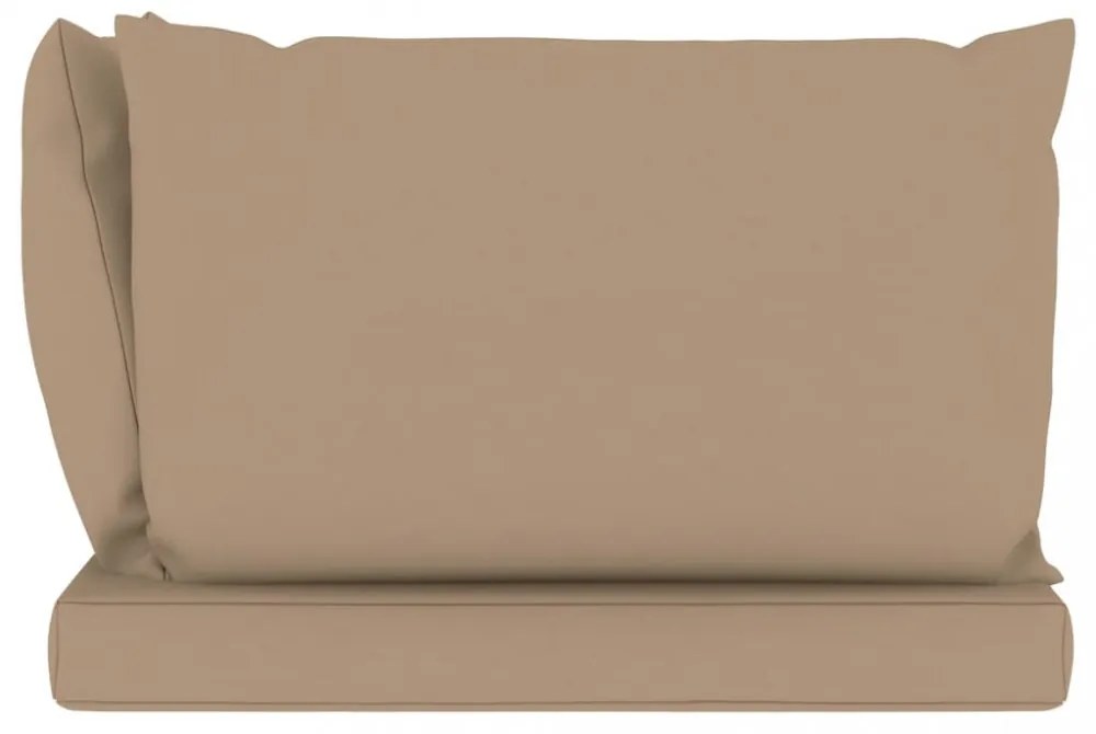 3 db tópszínű szövet raklapkanapé-párna