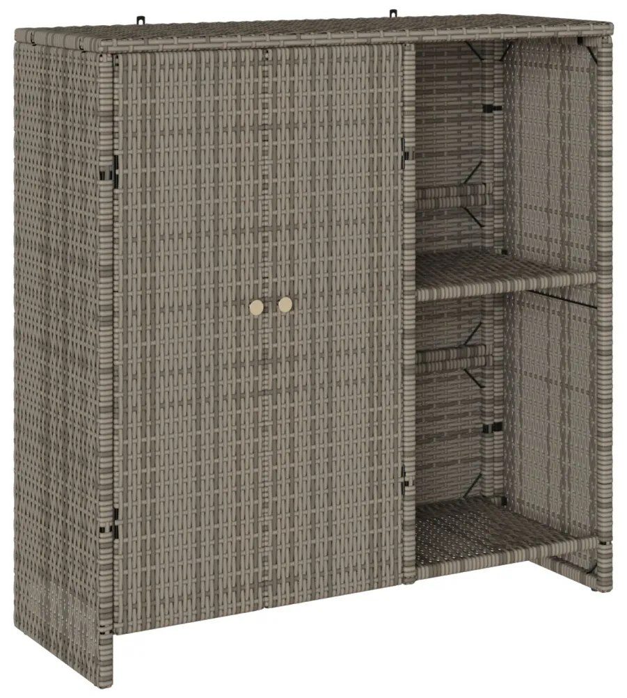 Tárolószekrény Szürke 100x36x102 cm Rattan