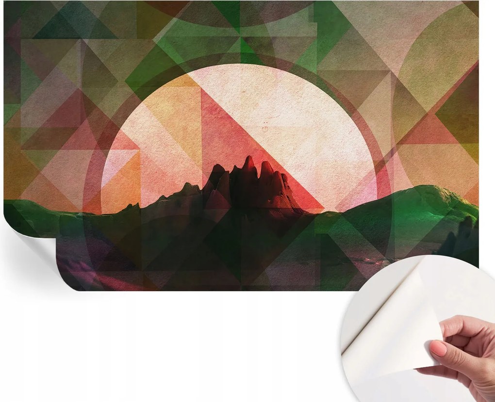 Matt öntapadós fotótapéta Falra Festői dombok 416x254 cm